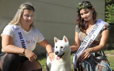 Miss Naturelle et Diva Franche-Comté, en visite au refuge