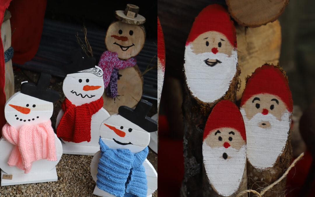 Décos de Noël créées par Pauline